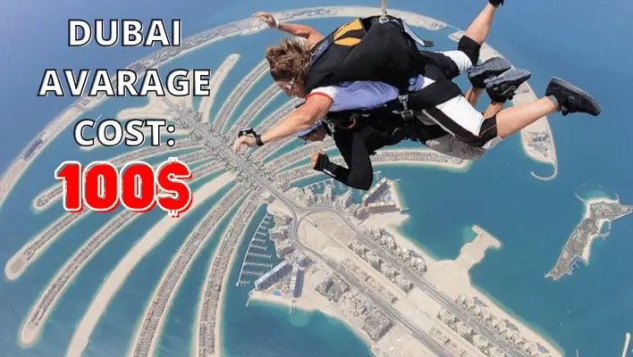 Cost of Bungee Jump in Dubai 100$