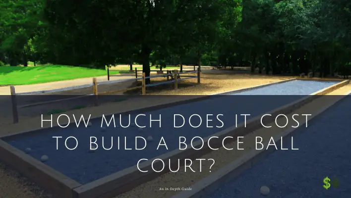 diy bocce ball court cost