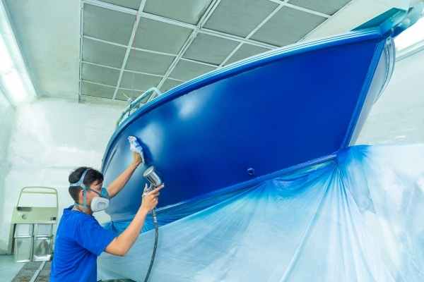 Topside boat painting